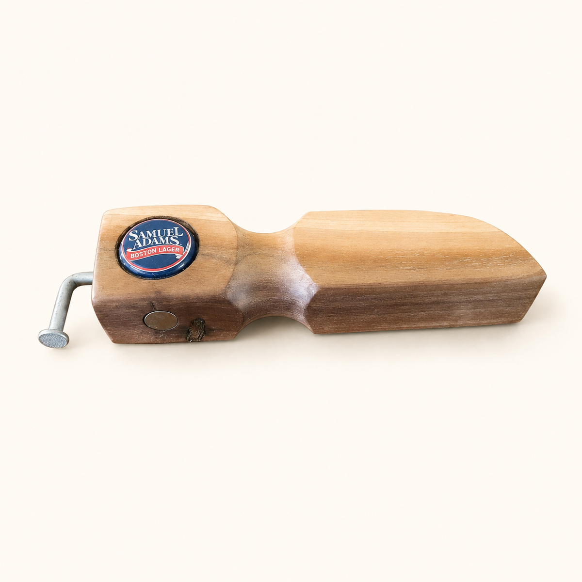 Wooden Nail Bottle Opener
