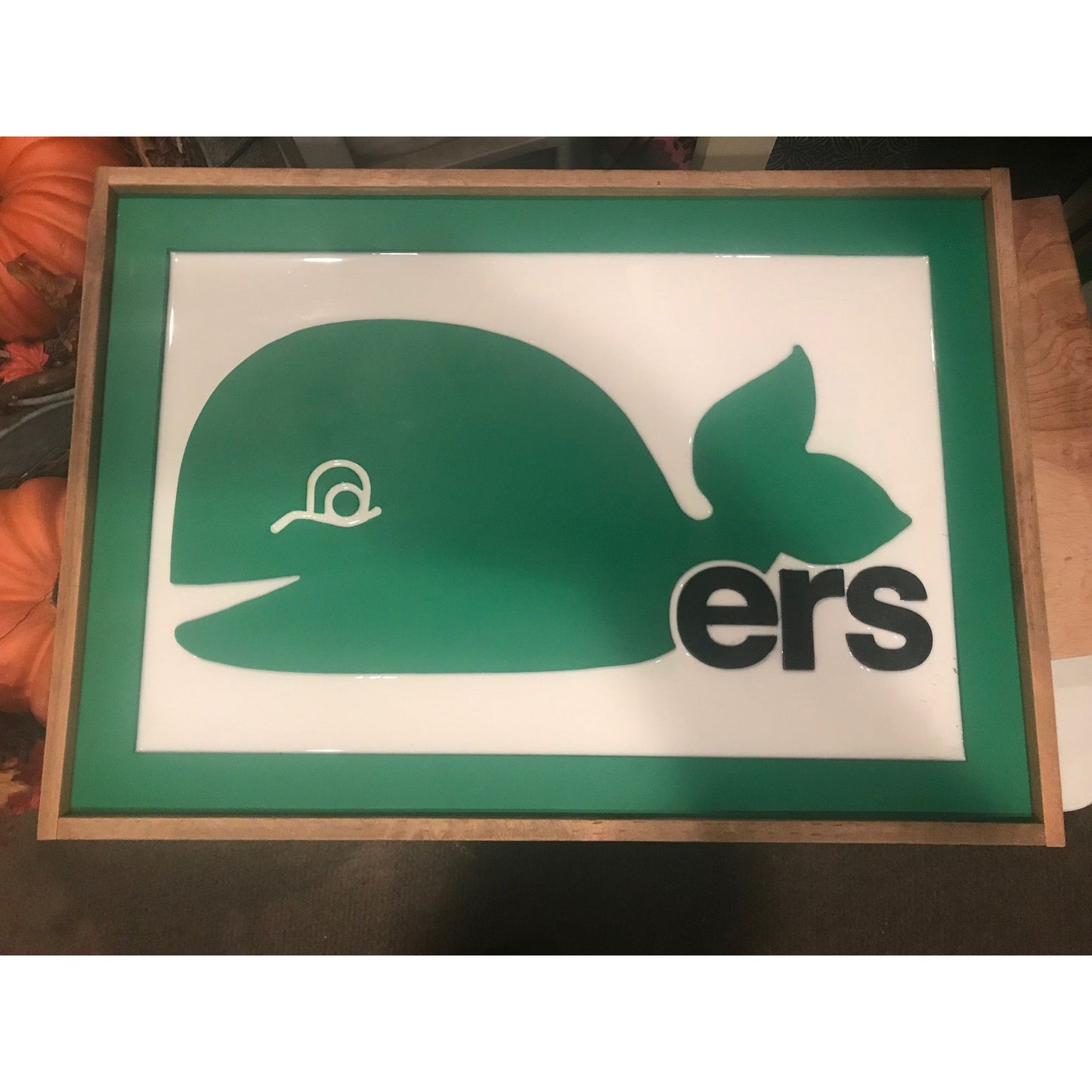 Whalers Vintage "Pucky" Logo Sign