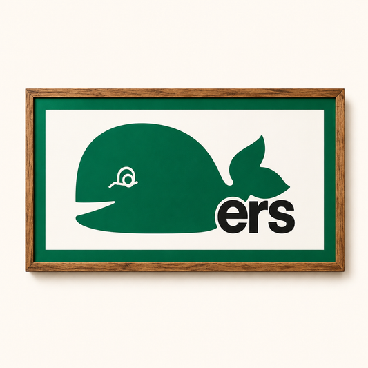 Whalers Vintage "Pucky" Logo Sign